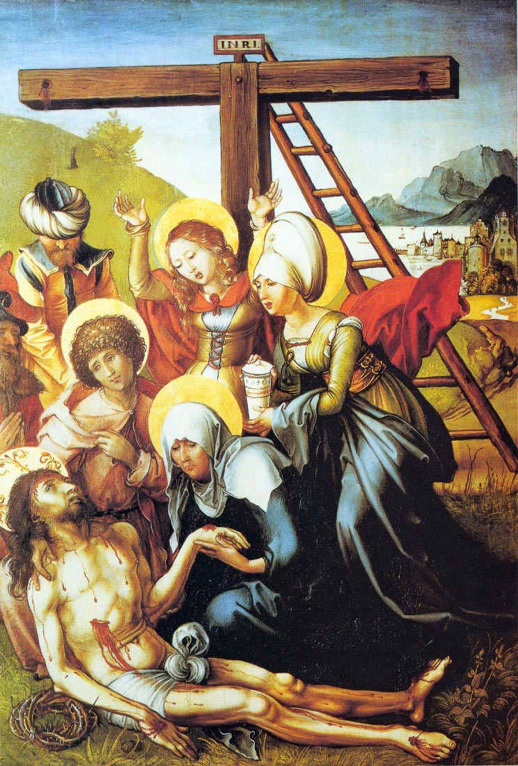 The seven Marys pain - Lamentation of Christ - Durer
