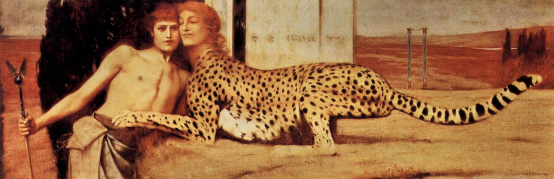 The tenderness of the sphinx - Fernand Khnopff