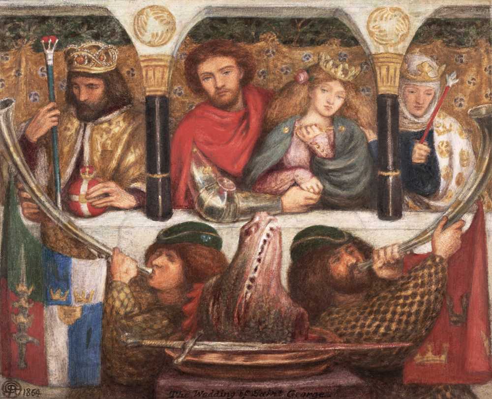 The wedding of St George - Dante Gabriel Rossetti