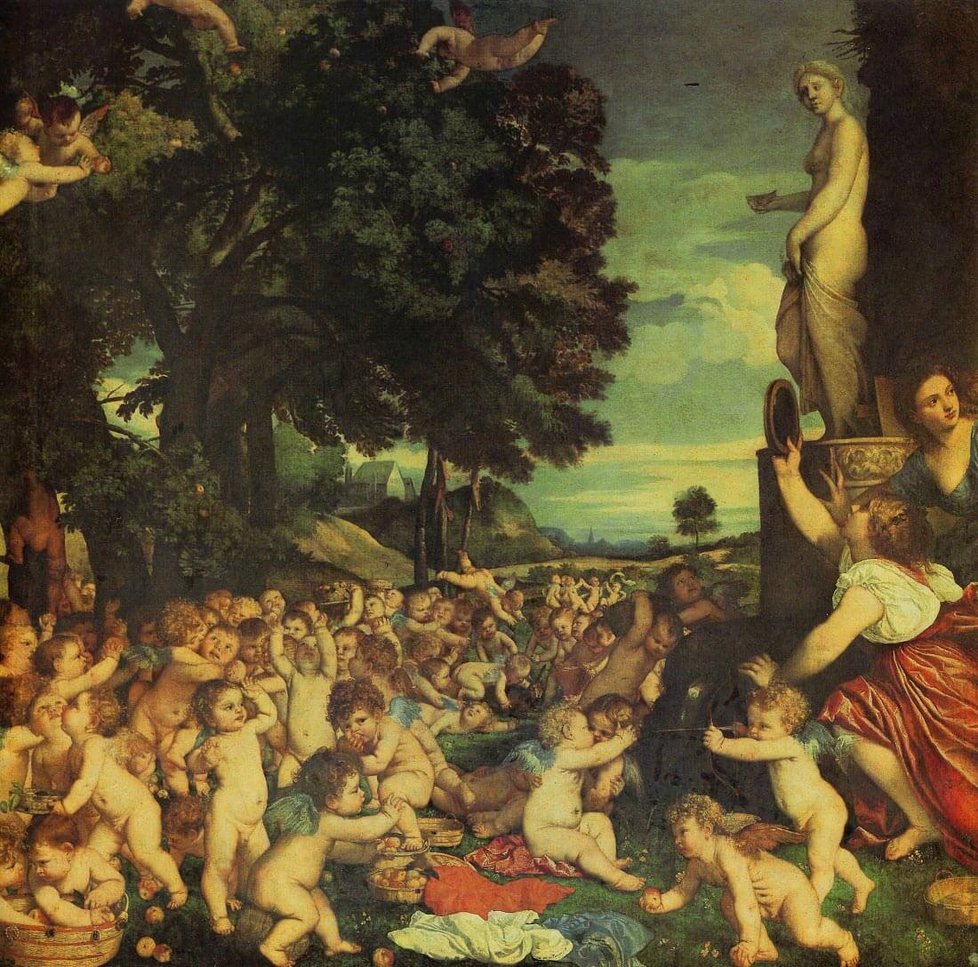 The worship of Venus - Titian