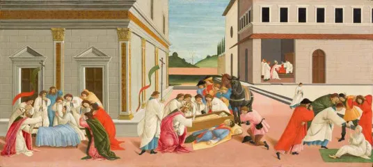 Three Miracles of Saint Zenobius - Sandro Botticelli