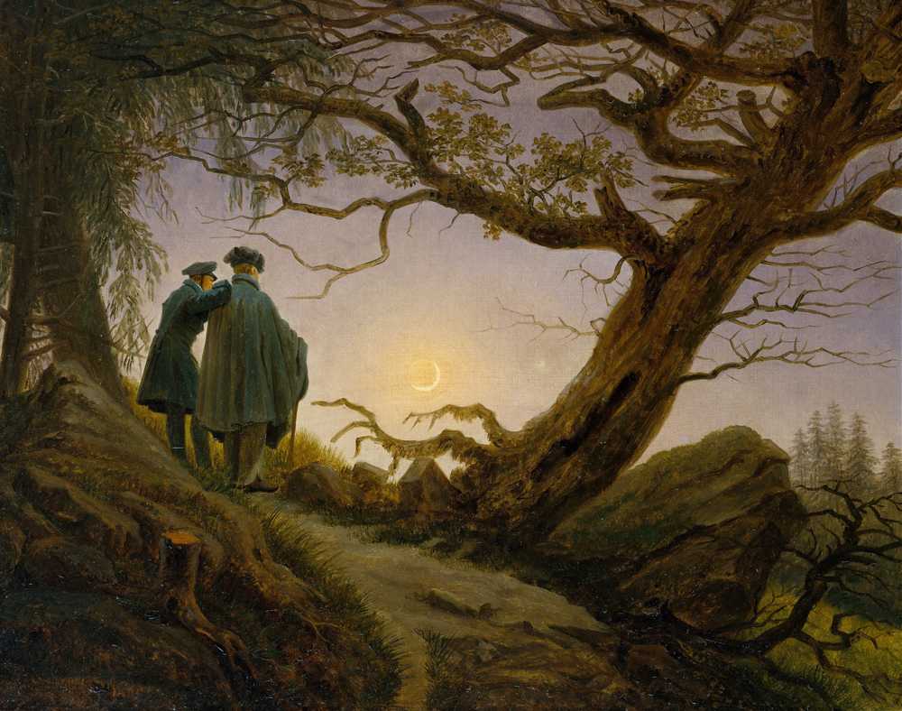 Two Men Contemplating the Moon (ca. 1825–30) - Caspar David Friedrich