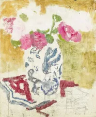Vase with Pink Flowers - George Hendrik Breitner