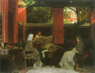 Venantius Fortunatus contributes Radegund VI - Alma-Tadema