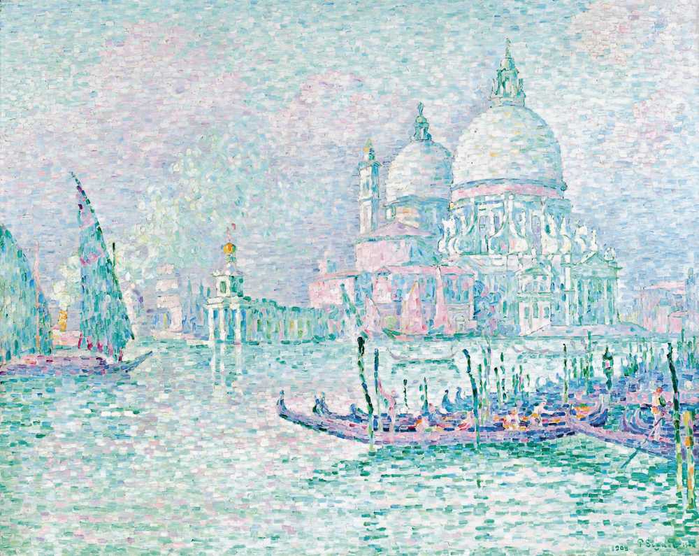 Venice. The Salute. Green (1908) - Paul Signac