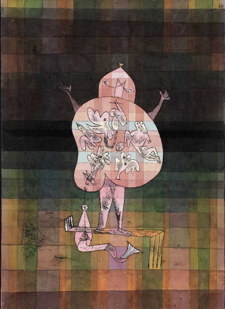 Ventriloquist and Crier in the Moor (1923) - Paul Klee