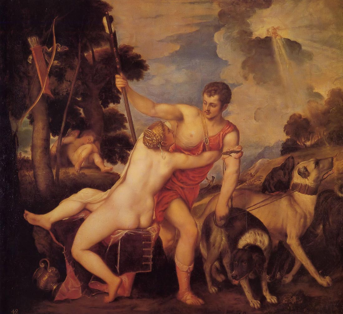 Venus and Adonis - Titian