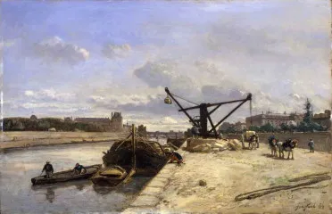 View from the Quai dOrsay - Johan Barthold Jongkind