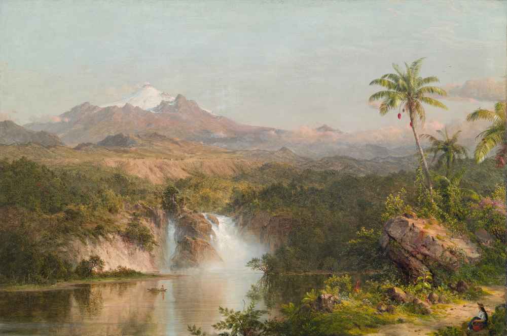 View of Cotopaxi - Pierre Puvis de Chavannes