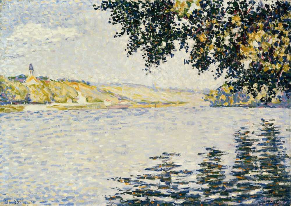 View of the Seine at Herblay (1889) - Paul Signac