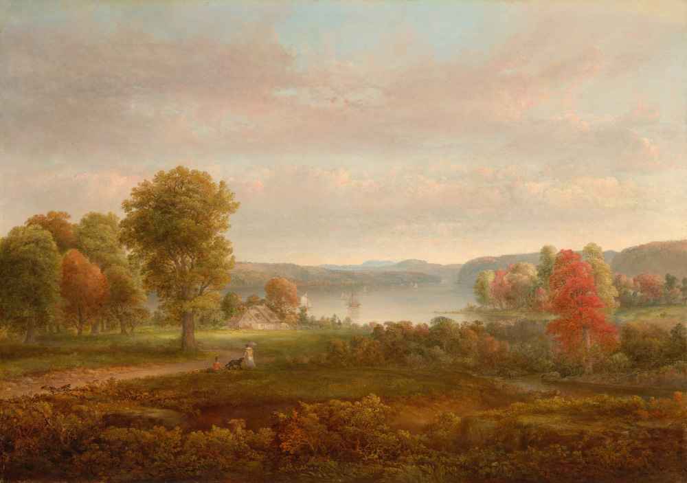 View on the Hudson in Autumn - Thomas Doughty