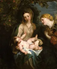 Virgin and Child with Saint Catherine of Alexandria - Antoon van Dyck