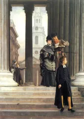 Visitors in London - Tissot