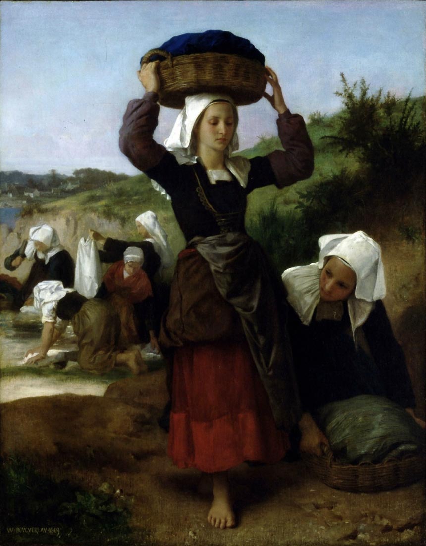 Washerwomen of Fouesnant - Bouguereau