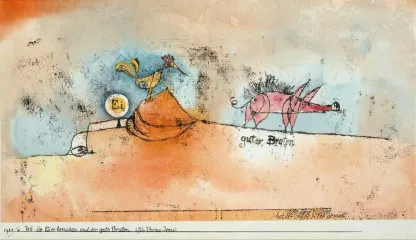 Where the Eggs and the Good Roast (1921) - Paul Klee