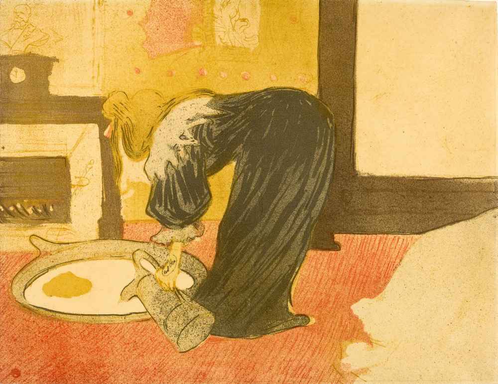 Woman at the Tub - Henri de Toulouse-Lautrec