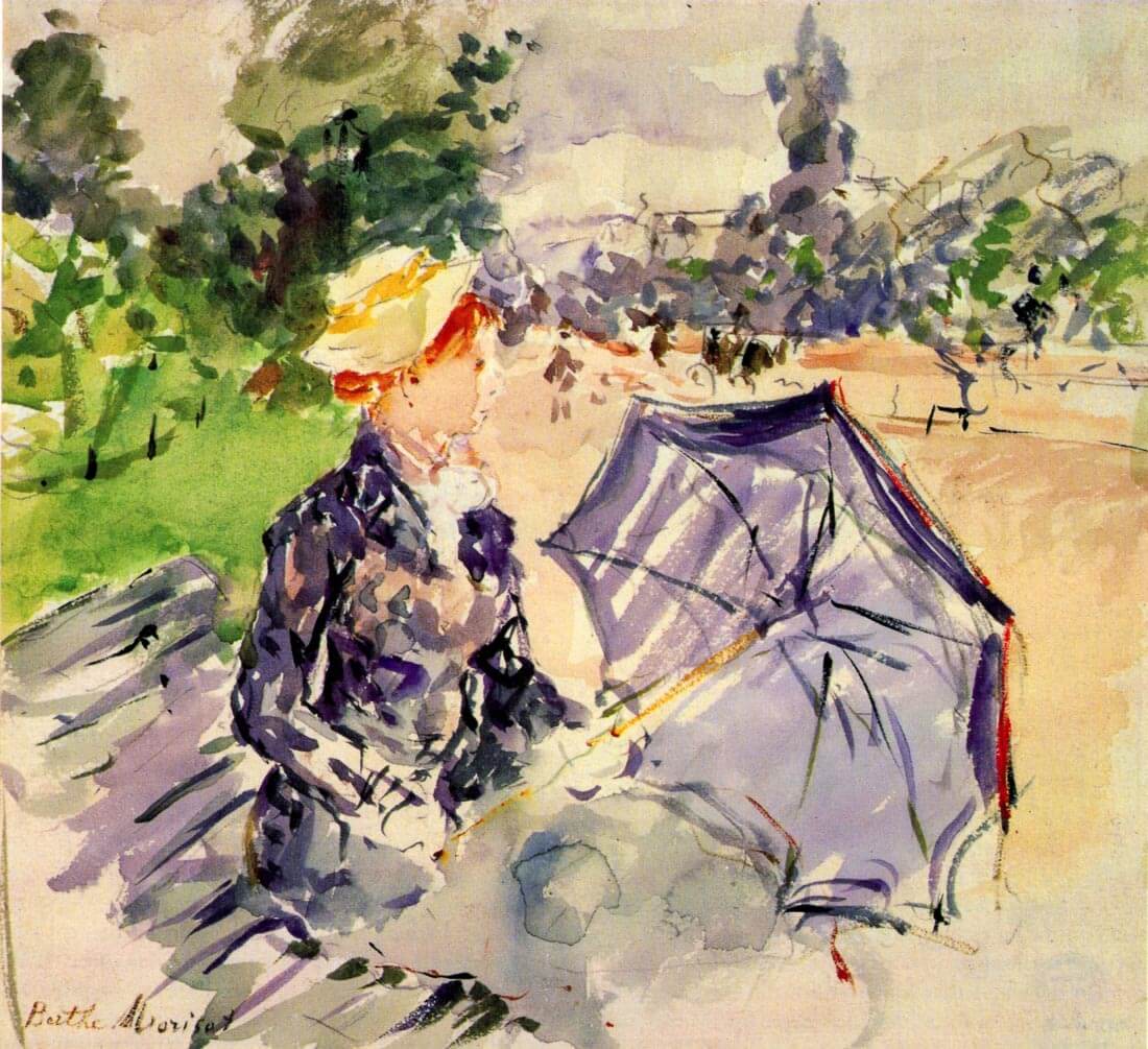 Woman in the Bois de Boulogne - Morisot