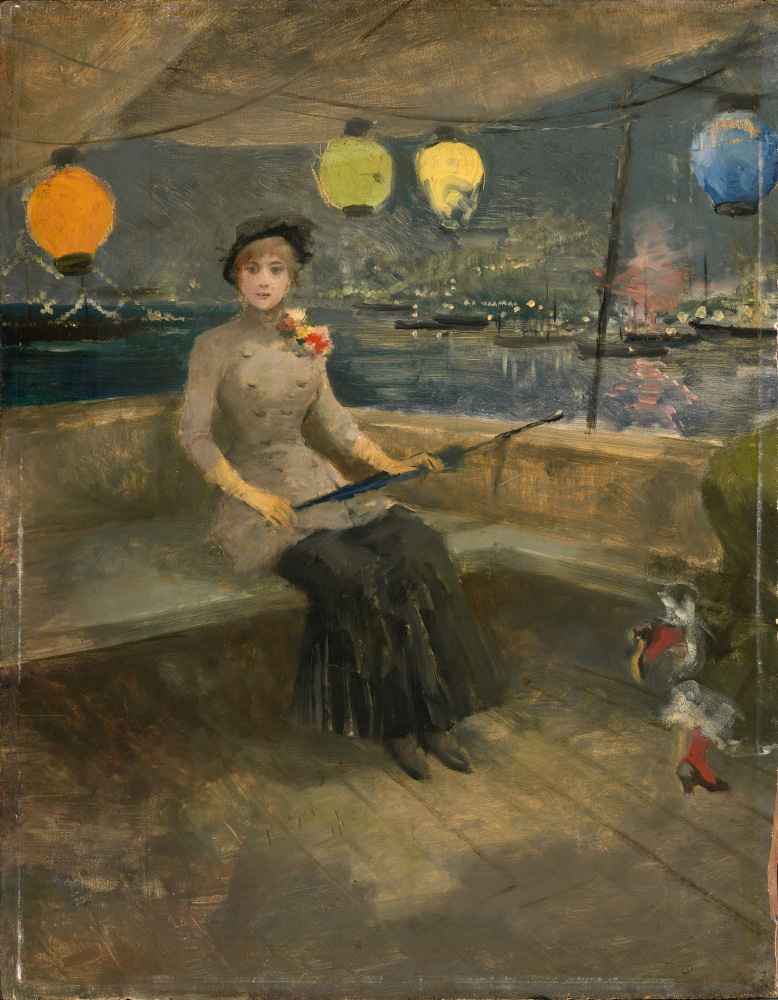 Woman on a Yacht - Jean Louis Forain