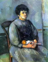 Woman with Doll - Cezanne