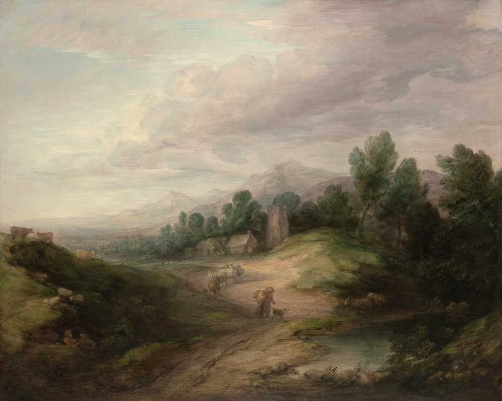 Wooded Upland Landscape (1783) - Thomas Gainsborough