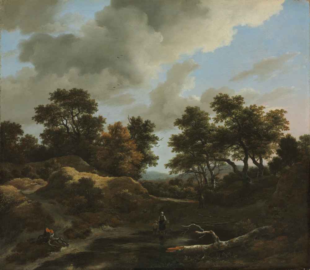Wooded and Hilly Landscape - Jacob van Ruisdael