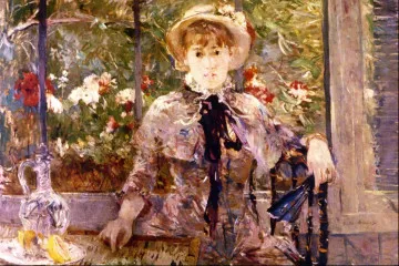 Young Girl in a Green House - Morisot