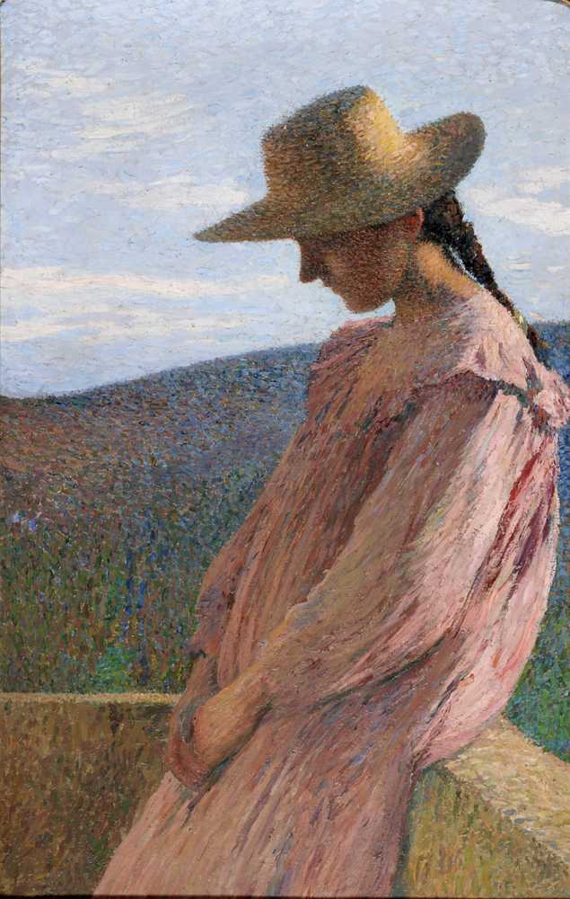 Young girl seated (before 1904) - Henri-Jean Guillaume Martin