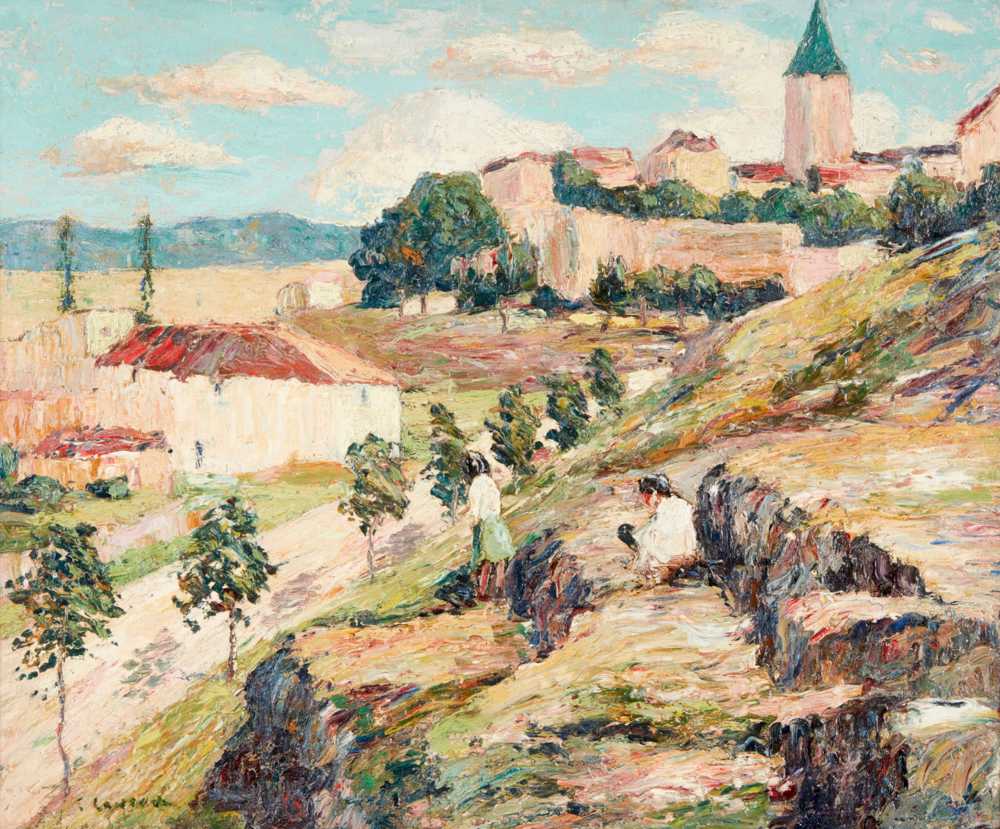 A Bright Day, Spain (Segovia) (1916) - Ernest Lawson
