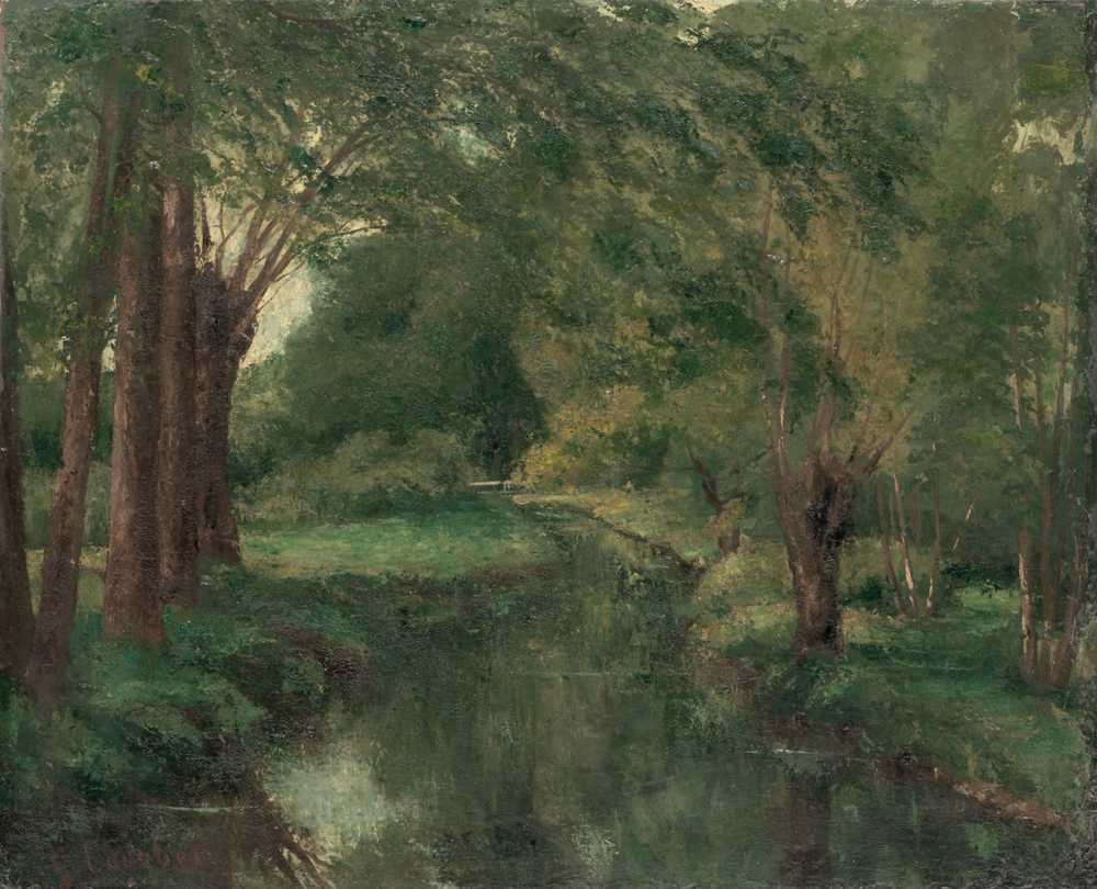 A Brook in a Clearing (1862) - Gustave Courbet