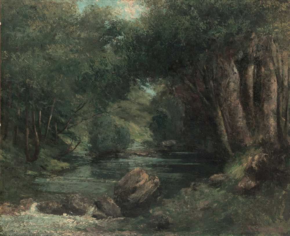 A Brook in the Forest (ca. 1868–77) - Gustave Courbet