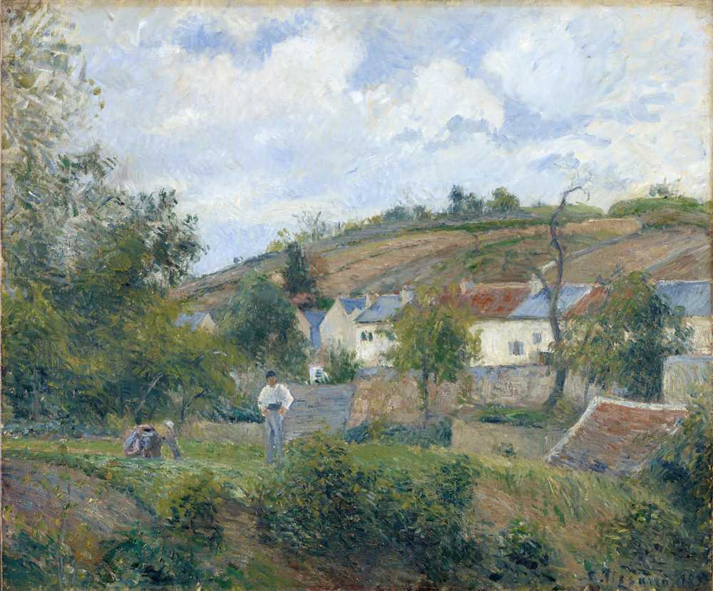 A Corner of l’Hermitage, Pontoise (1878) - Camille Pissarro