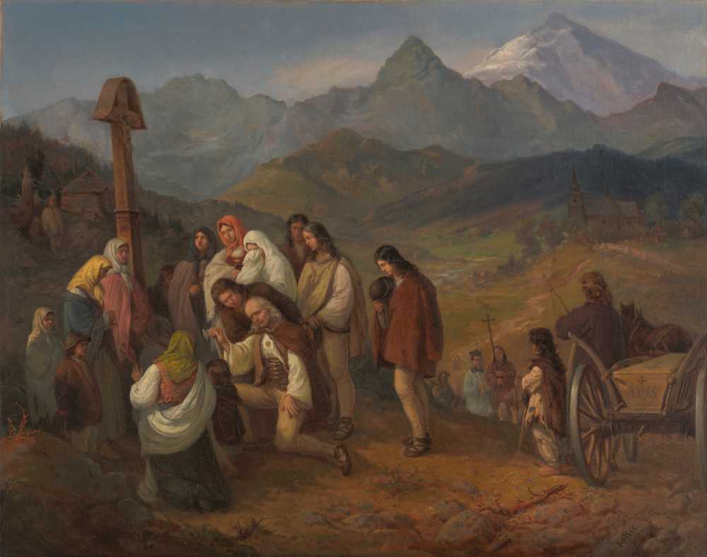 A Highlander’s Funeral (1860) - Aleksander Kotsis