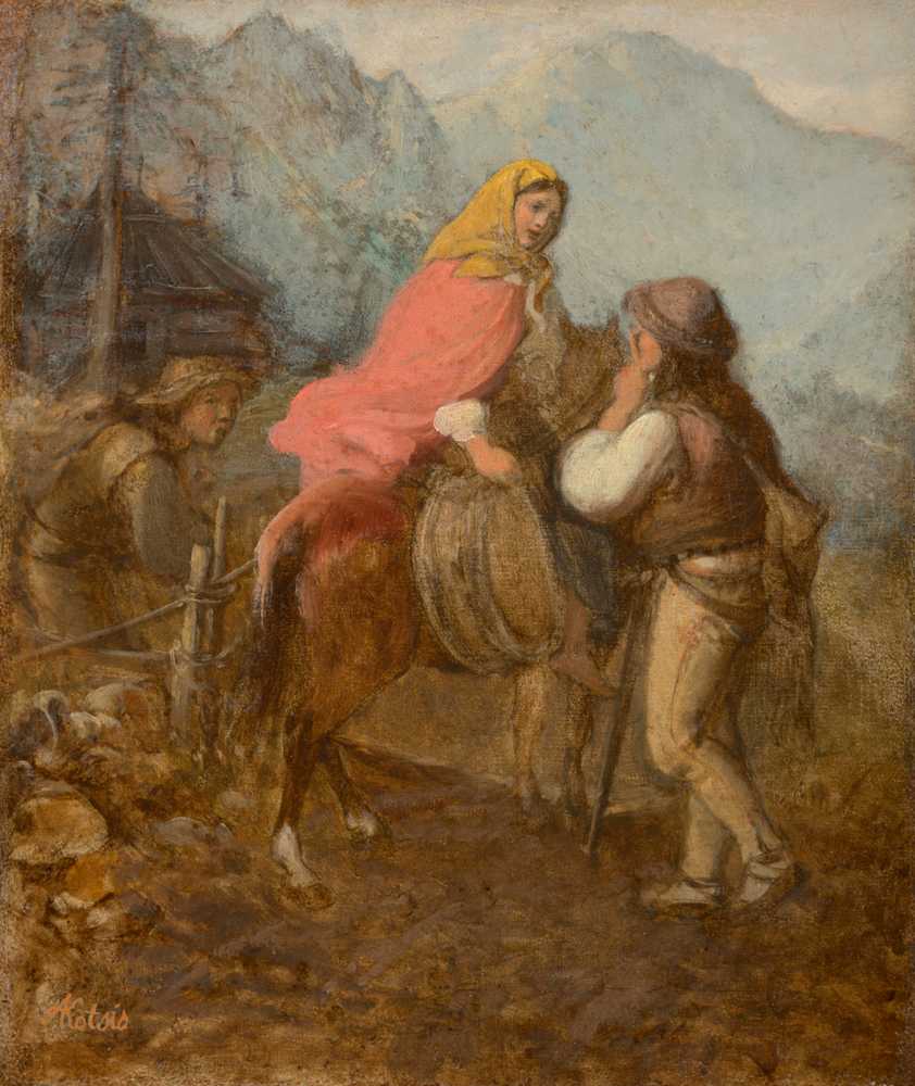 A Highlander Woman on Horseback (1872) - Aleksander Kotsis