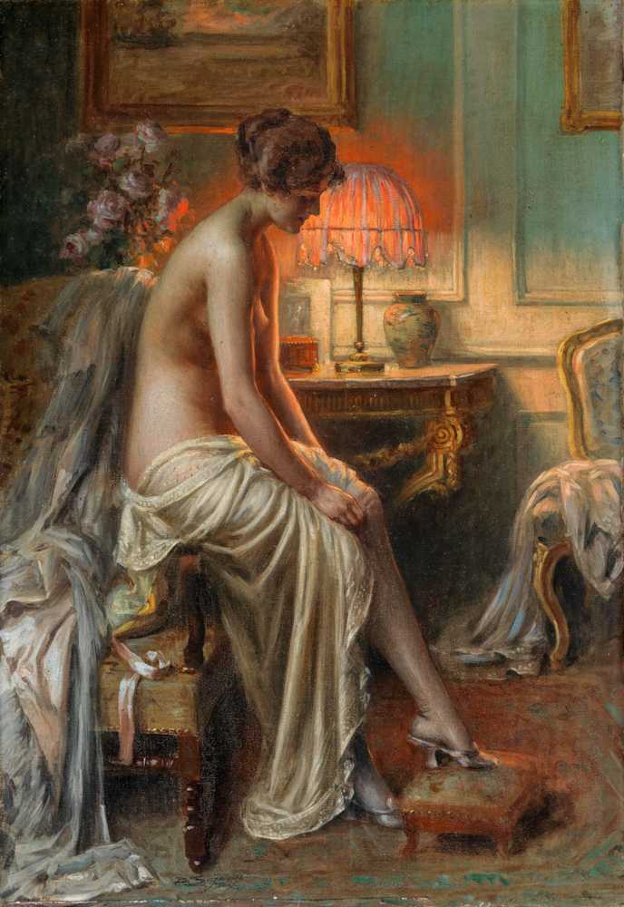 A lady in the boudoir - Delphin Enjolras