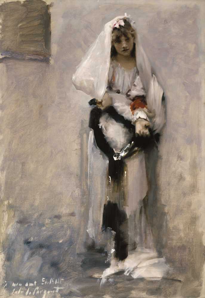A Parisian Beggar Girl (circa 1880) - John Singer-Sargent