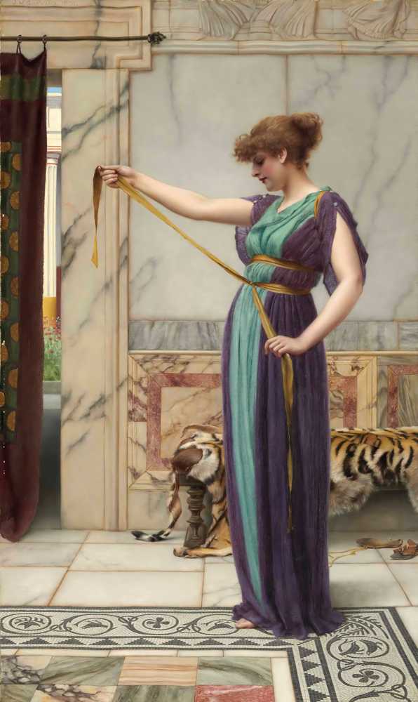 A Pompeian Lady (1891) - John William Godward