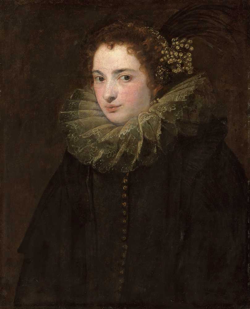 A portrait of a noblewoman - Antoon Van Dyck