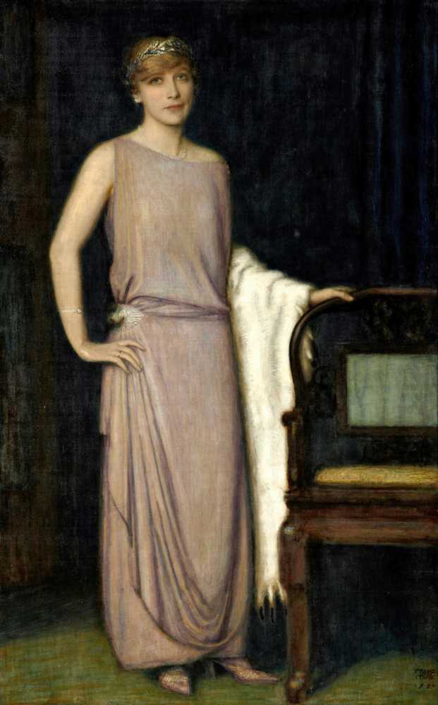 A portrait of Marianne Mechler (1924) - Franz von Stuck