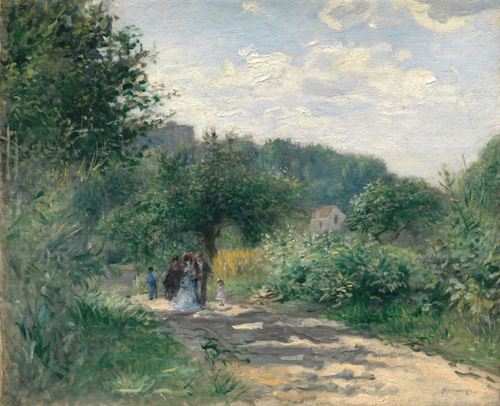 A Road in Louveciennes by Renoir - Auguste Renoir