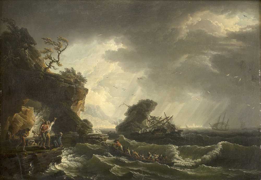 A Shipwreck (1728 - 1789) - Claude Joseph Vernet