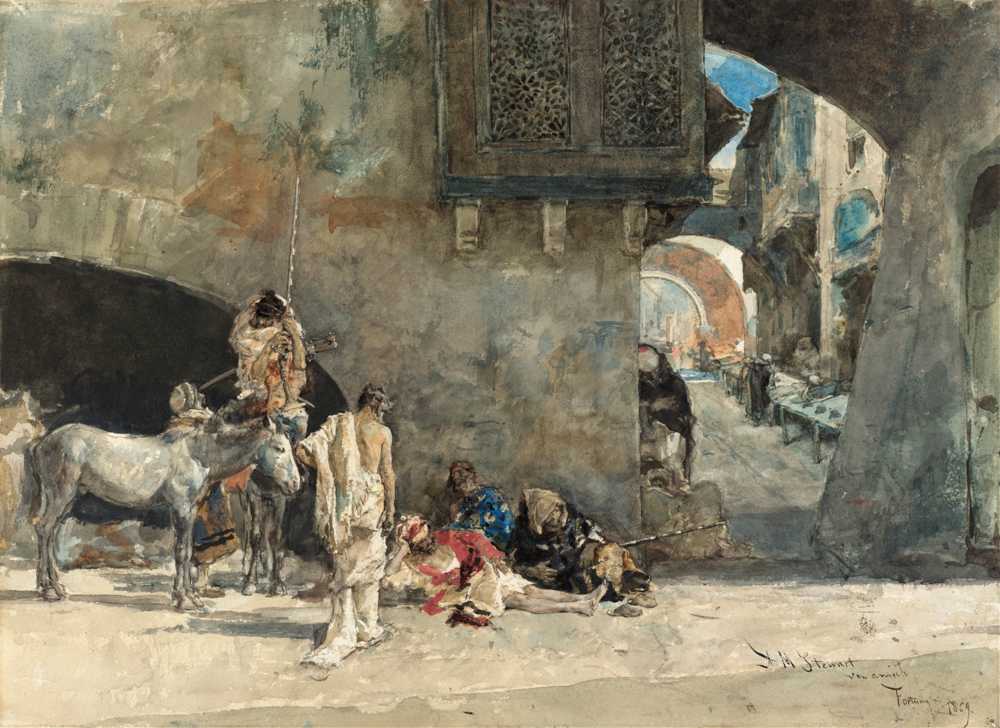 A Street in Tangiers - Mariano Fortuny Marsal