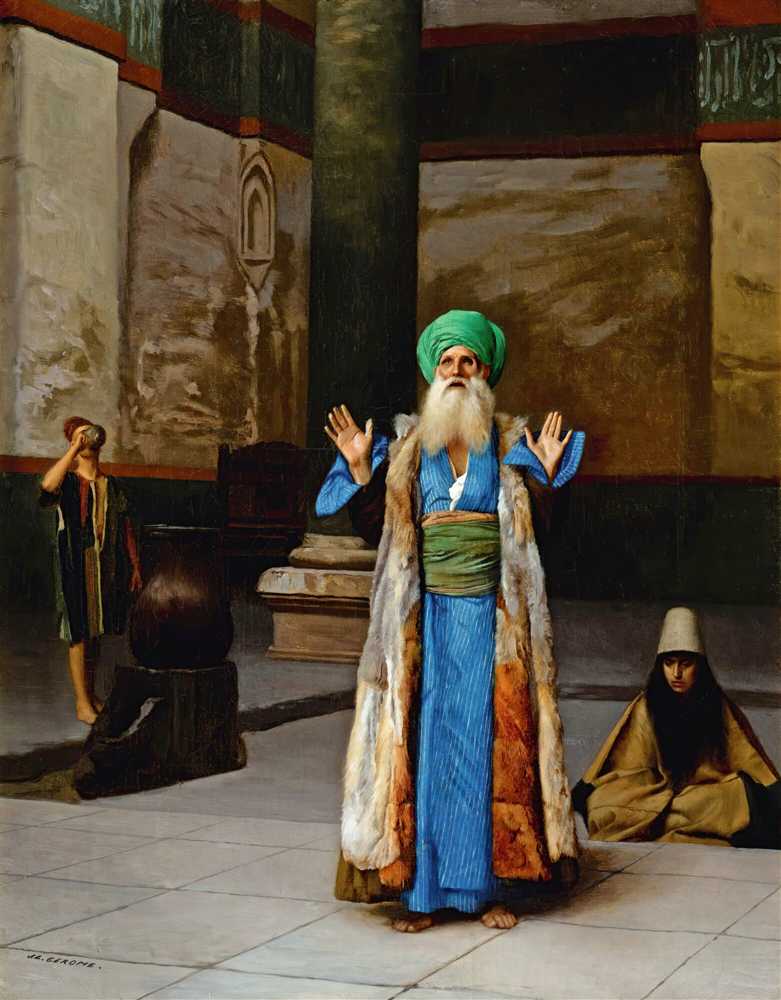 A Sultan At Prayer - Jean-Leon Gerome