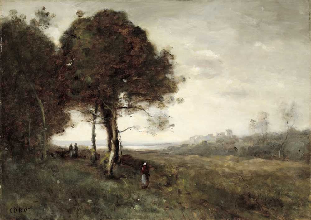 A Torrent at Romagnes (after 1862) - Jean Baptiste Camille Corot