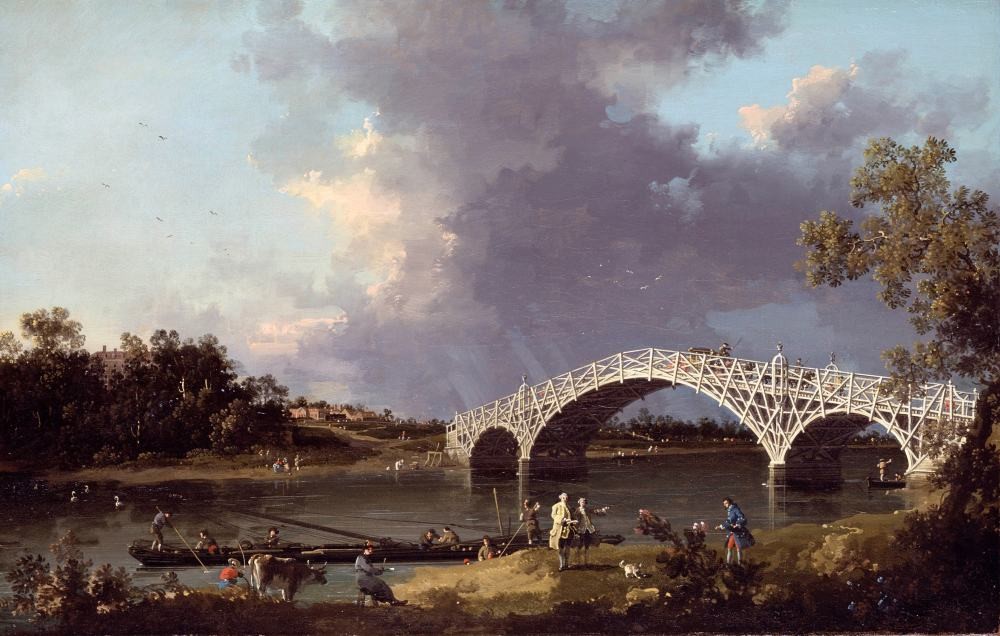 A View of Walton Bridge - Canaletto