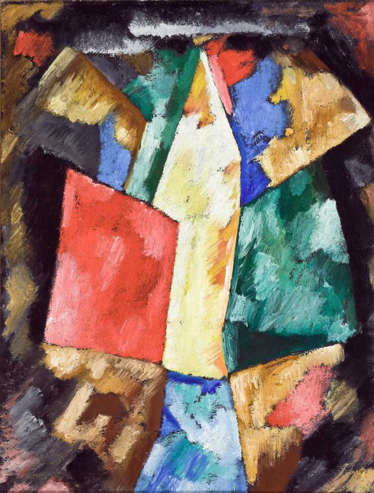 Abstraction, Blue, Yellow and Green (circa 1913) - Marsden Hartley
