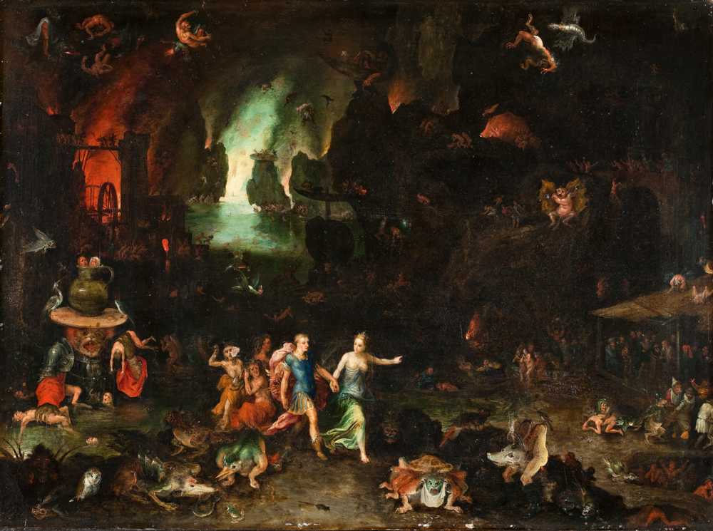 Aeneas And The Cumaean Sibyl In The Underworld - Jan Brueghel Starszy