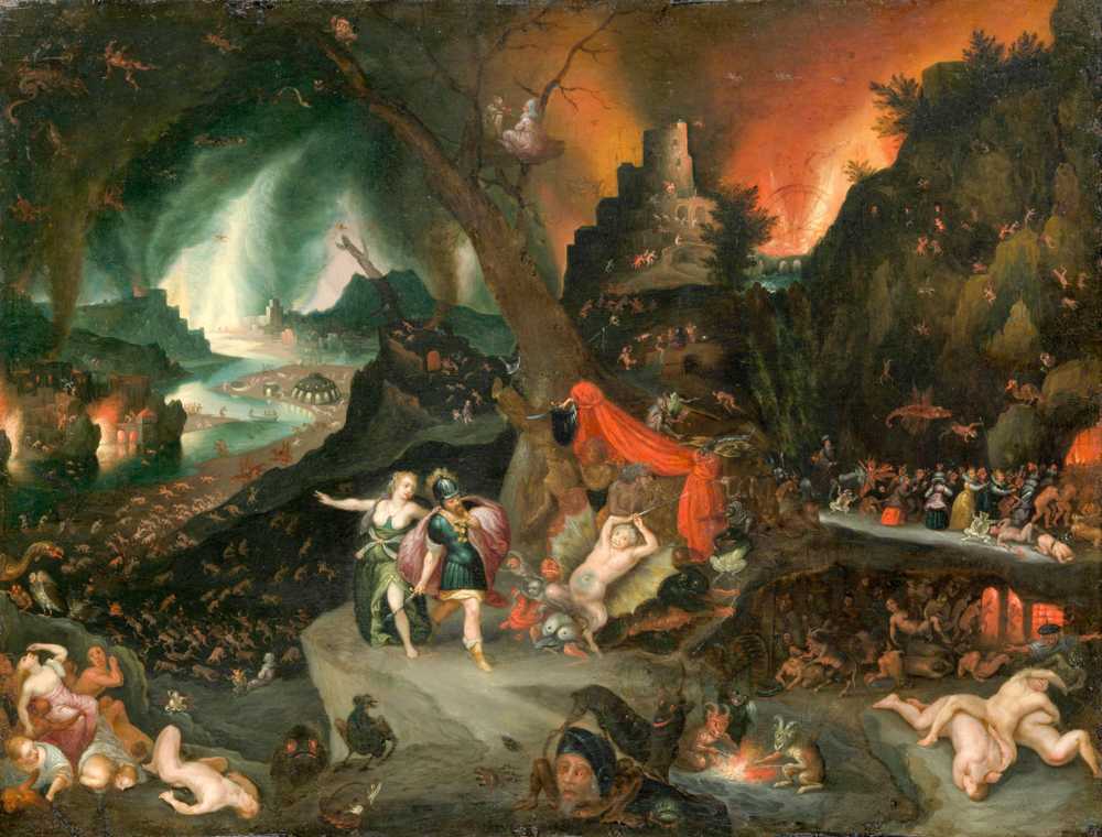 Aeneas and The Sibyl in The Underworld (1630s) - Jan Brueghel Młodszy