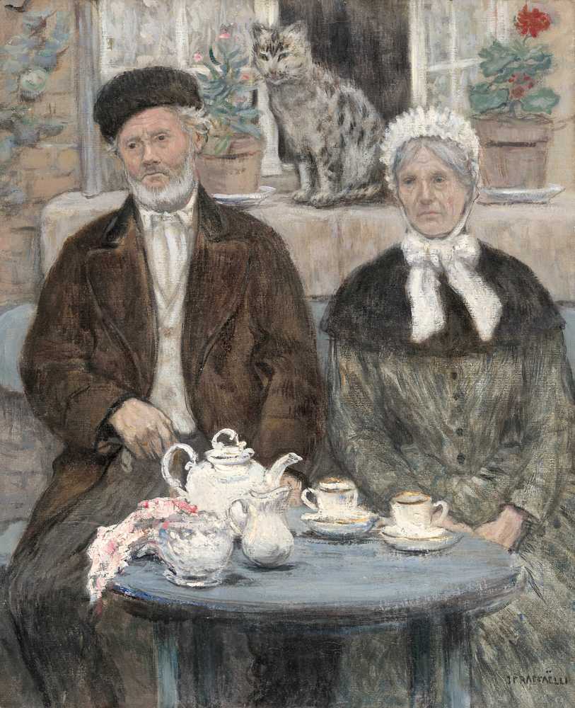 Afternoon Tea (c. 1880) - Jean-Francois Raffaelli