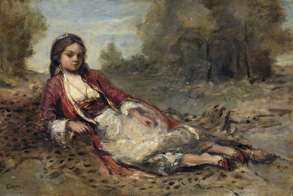 Algerienne (1871 - 1873) - Jean Baptiste Camille Corot