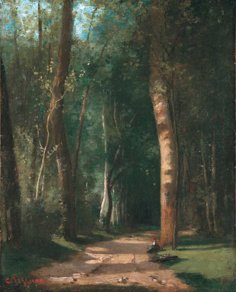 Alley In A Forest - Camille Pissarro